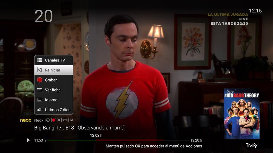 Control del directo