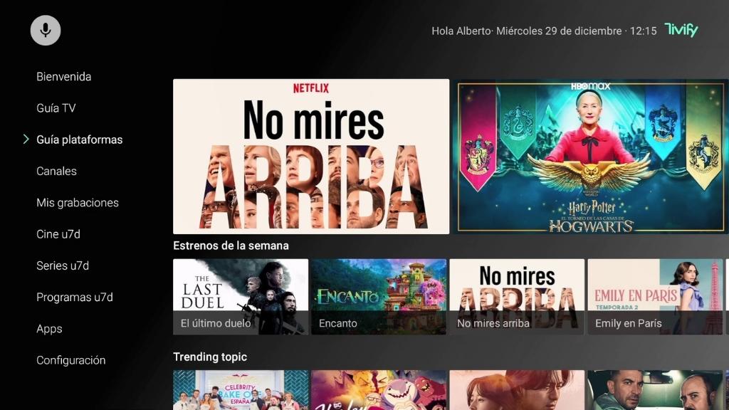 Recomendaciones plataformas